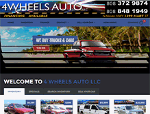 Tablet Screenshot of 4wheelsautollc.com